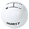 Hurst 1637624 Shift Knob - White 3 Speed 3/8 - 16 Threads