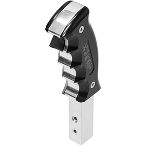 Hurst 5380435 Billet/Plus Pistol Grip Handle - Black Polished/Anodized Aluminum