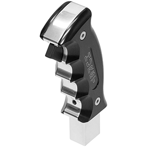 Hurst 5380436 Billet/Plus Pistol Grip Handle - Black Polished/Anodized Aluminum