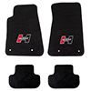 Hurst 6370000 Hurst Red Logo Front & Rear Floor Mat Kit For 2010-2015 Camaro