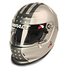 Impact Vapor Racing Helmet, X-Large, Silver With Flag Graphic, Snell SA2021