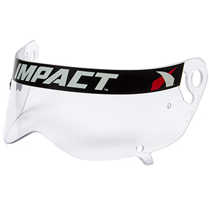 Impact Mini Champ Helmet Shield, Anti-Fog, Clear