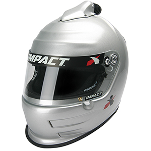 Impact Air Vapor Racing Helmet, Large, Silver, Snell SA2020