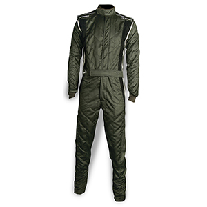 Impact Phenom DS Racing Suit, 1-Piece, Gray/Black, Size Medium