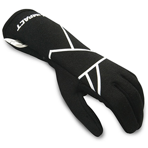 Impact Mini Axis Racing Gloves, SFI3.3/5 Rated, Black, Size Large