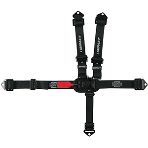 Impact Racing Jr. Quarter Midget Latch & Link Racing Harness, Individual Shoulder Belts, 5-Point