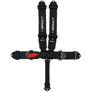 Impact Racing 3" Latch & Link Racing Harness, Individual Shoulder Belts, 5-Point