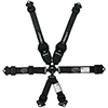 Impact 6-Way Camlock Racing Harness, Pull-Down Lap Belt