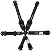 Impact 6-Way Camlock Racing Harness, Pull-Up Lap Belt