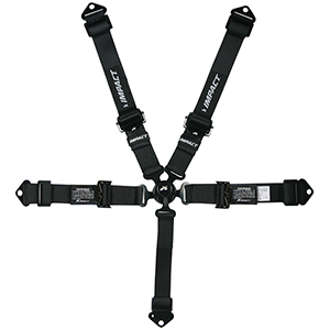 Impact Racing Camlock Junior Racing Harness, Individual Shoulder Belts, 5-Point