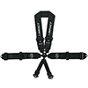 Impact Camlock Racing Harness, U-Type Shoulder Belts, 6-Point