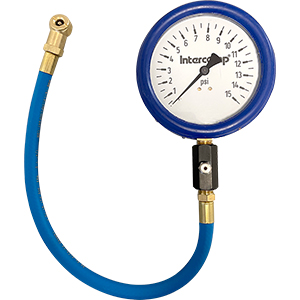 Intercomp 360058 4" Glow-In-The-Dark Air Pressure Gauge (15Psi)