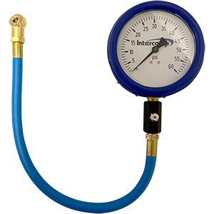 Intercomp 360060 4" Glow-In-The-Dark Air Pressure Gauge (60Psi)