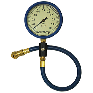 Intercomp 360071 4" Glow-In-The-Dark Air Pressure Gauge (1Bar)