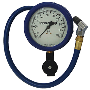 Intercomp 360088 4" Glow-In-The-Dark Fill,Bleed,Read Gauge (100Psi)