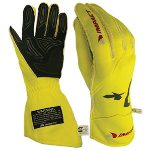 Impact Racing Glove - Alpha, SFI3.3/5, Lg, Yel