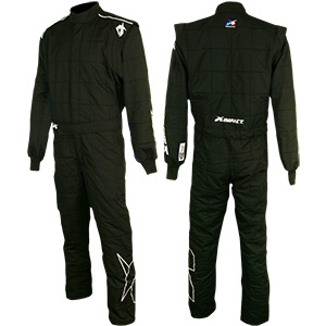 Impact Axis Racing Suit, 1-Piece, Black, Size Small