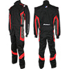 Impact Carbon6 Racing Suit, 1-Piece, Black/Red, Size Small