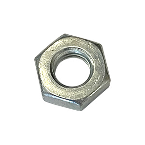 BSC 1/4-28" Steel Jam Nut, 7/16" Hex, Left Hand