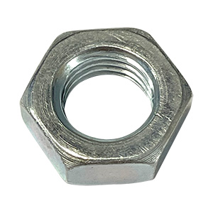 BSC 7/16-20" Steel Jam Nut, 11/16" Hex, Left Hand