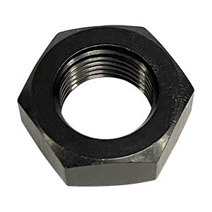 BSC 3/4-16" Black Aluminum Jam Nut, 1-1/8" Hex, Left Hand