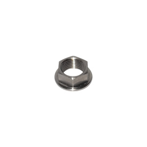 5/8"-18" Stainless Steel Flanged Jam Nut, 3/4" Hex, Right Hand Thread