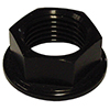 Black, Flange, Jam, Nut, 5/8