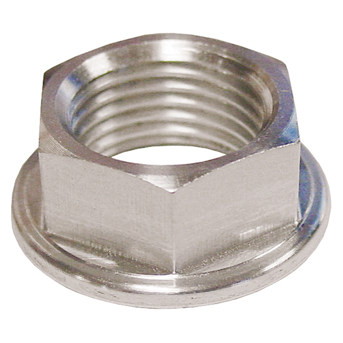 PANELfast Flanged Thread Aluminum Jam Nut 5/8-18 x 3/4 Hex Left