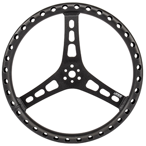 Joes Racing 14 Flat Steering Wheel Black