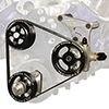 Jones Sbf: Alum. Ps Pump To Accept Remote Reservoir Bracket Pulleys and Belts