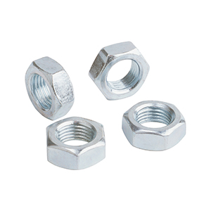 QA1 Jam Nut, Steel 3/8-24 Lh. 9/16" Hex, 7/32" Wide