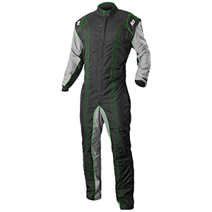 K1 GK2 Kart Racing Suit, Green, Size 6X-Small