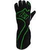 K1 RS-1 Karting Gloves, Green/Black, 3X-Small