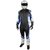 K1 Race Gear Champ Racing Suit, SFI/FIA, Black/Blue, Size X-Large (60)