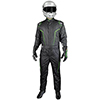 K1 Race Gear GT-2 Racing Suit, Black/FLO Green, Size XX-Large (64)