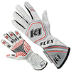 K1 Flex 2020 Nomex Racing Gloves, Grey/White, Size Large