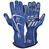 K1 Track 1 Auto Racing Gloves, Blue, Large