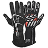 K1 Track 1 Auto Racing Gloves, Black, Large