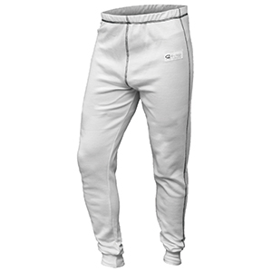 K1 26-PUP-W-L Premier Slim Fit Fire-Resistant Nomex Under Pants - SFI 3.3, Large, White