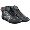 K1 GTX-1 Nomex Auto Racing Shoes, Black/Grey, Size 9