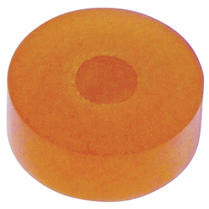 Integra Shock 3/4 Inch Puck Style Bump Stop, 55 Durometer, Orange, 5/8 Inch Hole