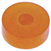 Integra Shock 3/4 Inch Puck Style Bump Stop, 55 Durometer, Orange, 5/8 Inch Hole