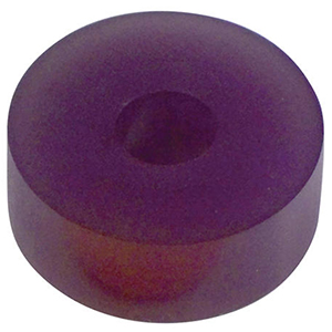Integra Shock 3/4 Inch Puck Style Bump Stop, 60 Durometer, Purple, 5/8 Inch Hole