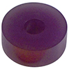 Integra Shock 3/4 Inch Puck Style Bump Stop, 60 Durometer, Purple, 5/8 Inch Hole