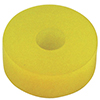 Integra Shock 3/4 Inch Puck Style Bump Stop, 75 Durometer, Yellow,  5/8 Inch Hole