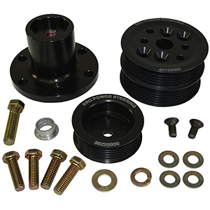 KRC Power Steering 30% Serp Pulley Kit, SB Ford 3-Bolt