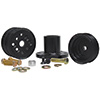 KRC Power Steering 15% Serp Pulley Kit, SB Ford 3-Bolt