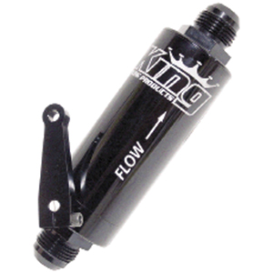 King Racing -12 Fuel Filter W/Shut Off