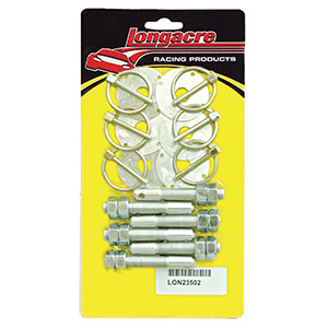 Longacre Aluminum Hood Pin Kit - 1/2"-20 Set of 6