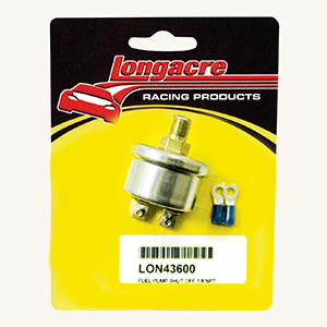 Longacre Low Oil Pressure Ignition or Electric Fuel Pump Shutoff Switch 1/8" NPT